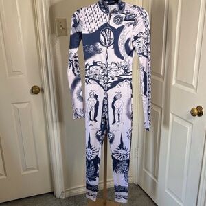 Graphic Black and White Jumpsuit